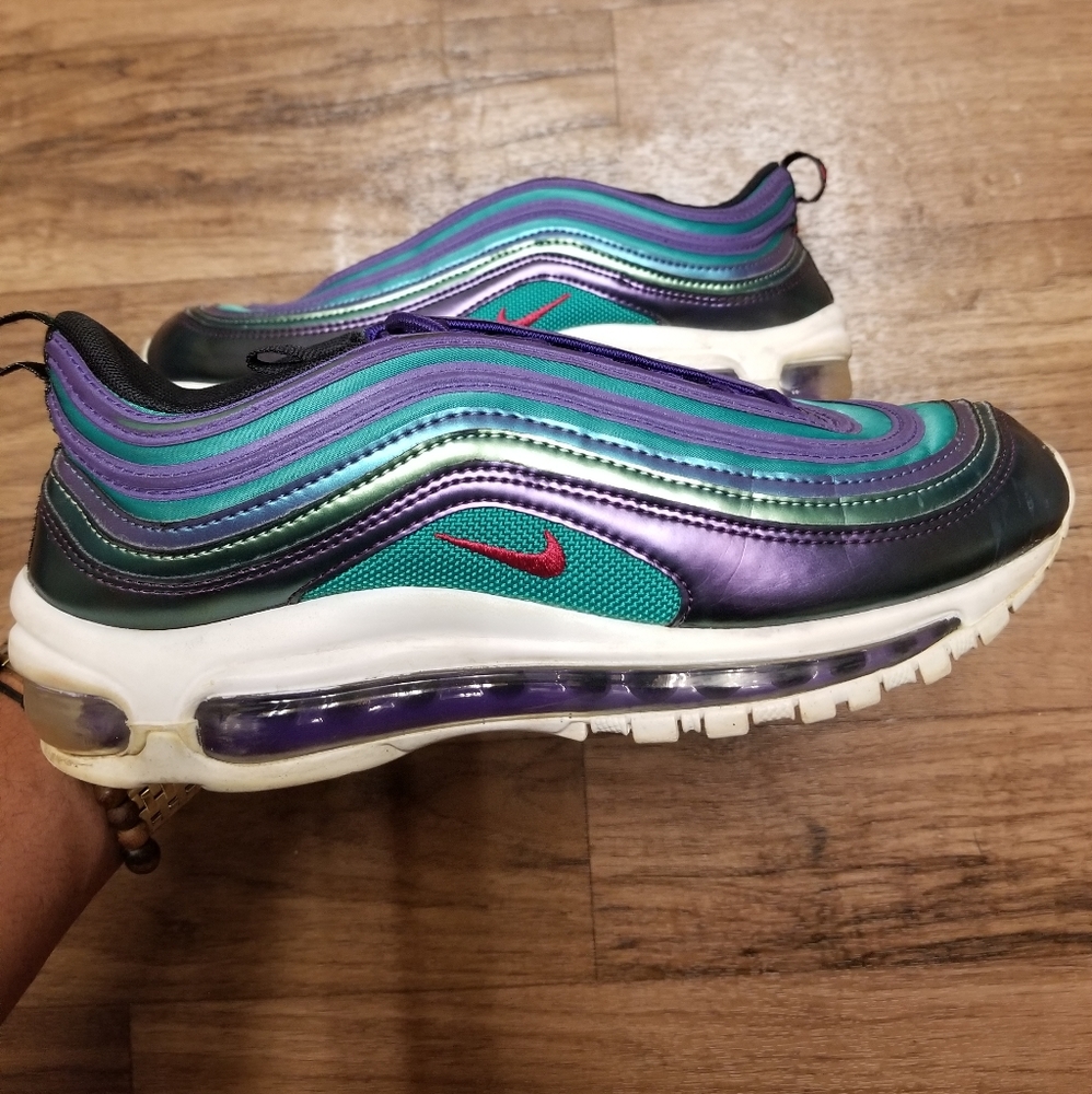 Nike Air Max 97 GS SE Green/Purple/Pink Iridescent [AV3181-500]